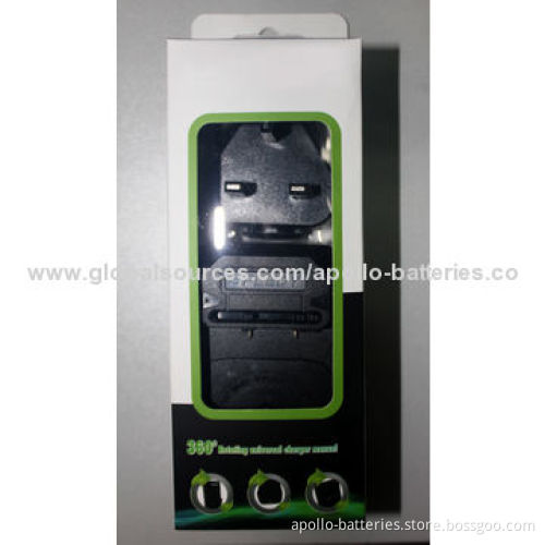 360° Rotation Universal Charger for Mobile Phone Battery and Camera Battery